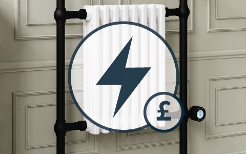 Matt Black Electric Towel Radiator